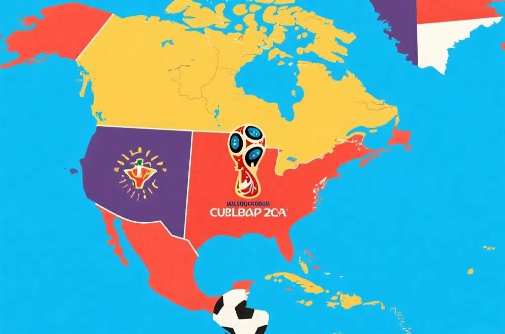 2026世界杯美加墨联合举办与分组示意图